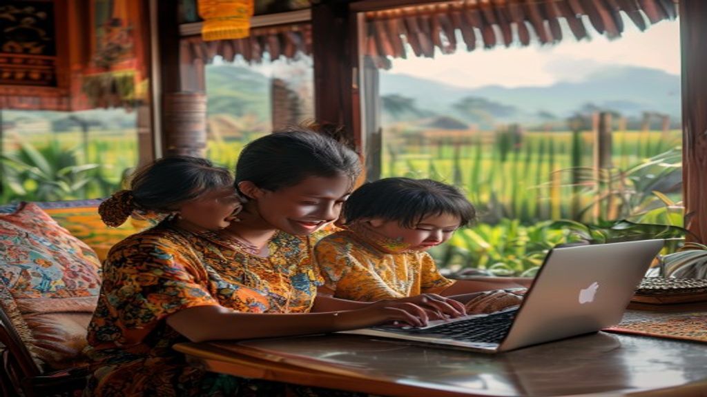 Siswa Magetan belajar matematika dengan bimbel online, menikmati kelas interaktif via video dan materi digital.