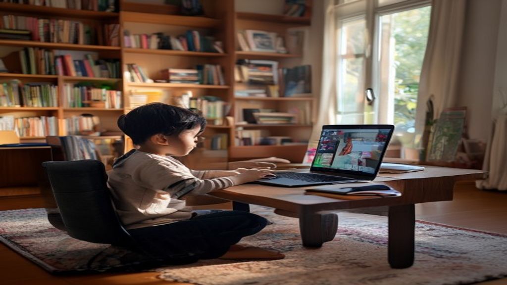 Guru les privat online di Magetan mengajar matematika dengan metode interaktif melalui video call