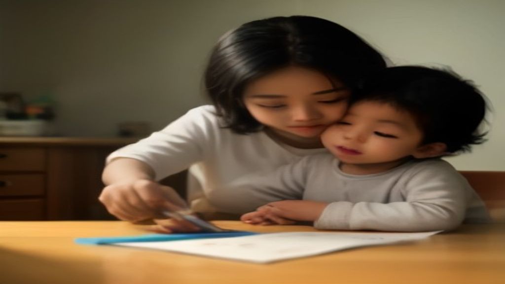 Anak‑anak belajar sambil bermain dengan permainan edukatif di ruang tamu rumah.