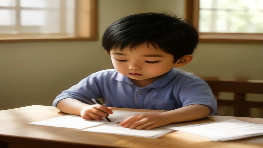 Anak bermain sambil membaca buku warna‑warni, contoh kebiasaan baik untuk perkembangan usia dini.